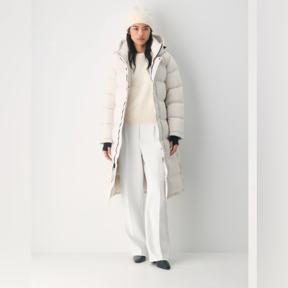 Aritzia Cream Bomber Jacket